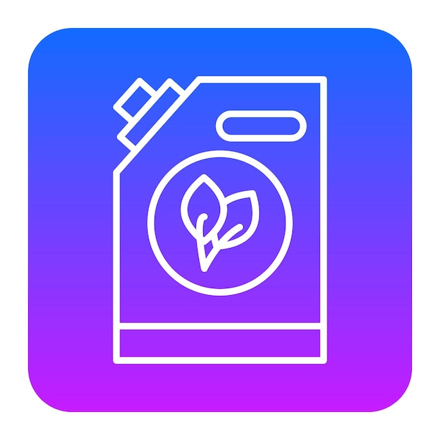 Ilustración vectorial de la lata de biocombustible