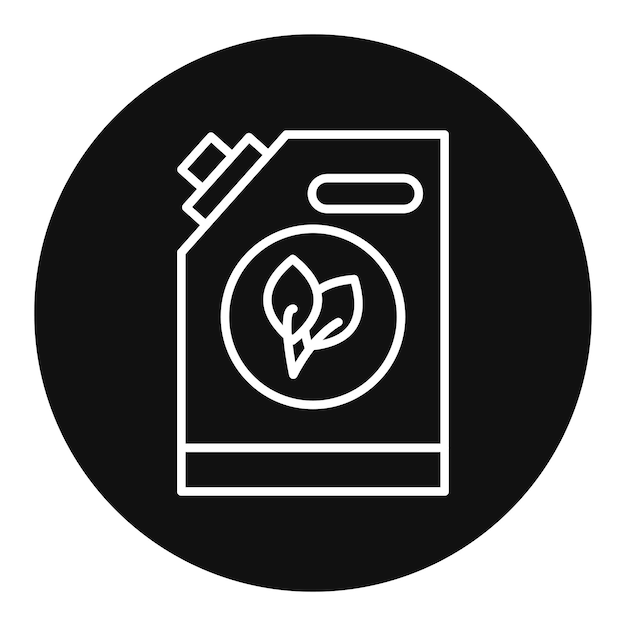Ilustración vectorial de la lata de biocombustible