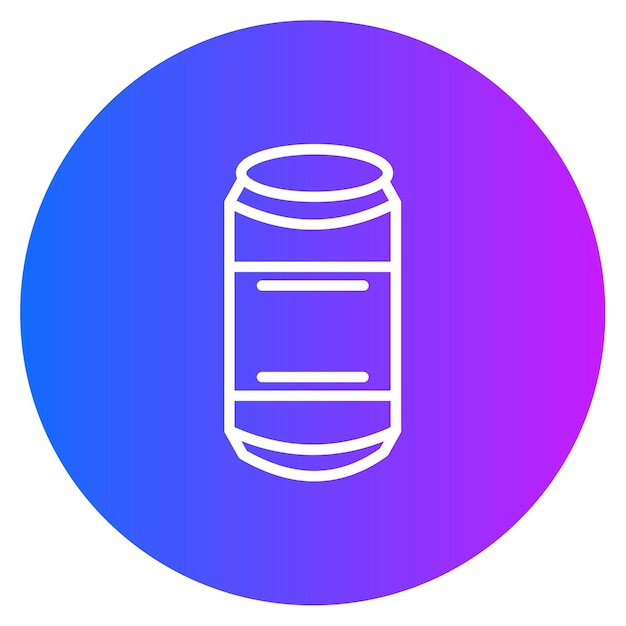 Ilustración vectorial de la lata de soda