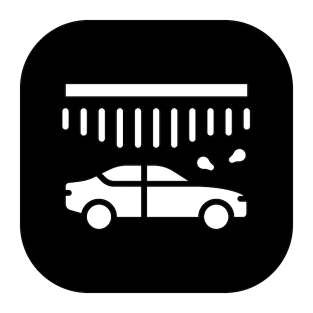 Ilustración vectorial de lavado de automóviles