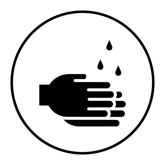 Ilustración vectorial de lavado de manos