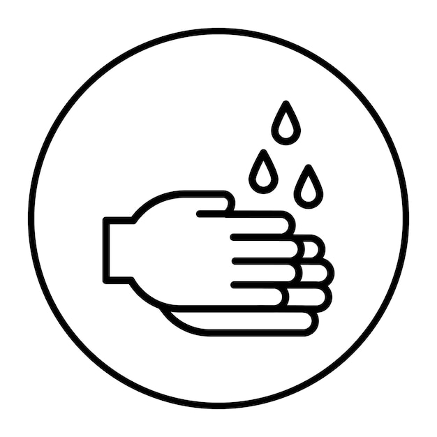 Ilustración vectorial de lavado de manos