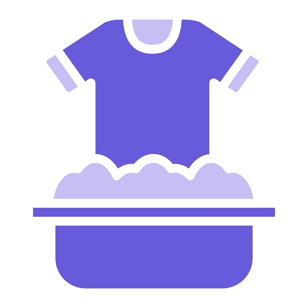 Ilustración vectorial de lavado de ropa a mano