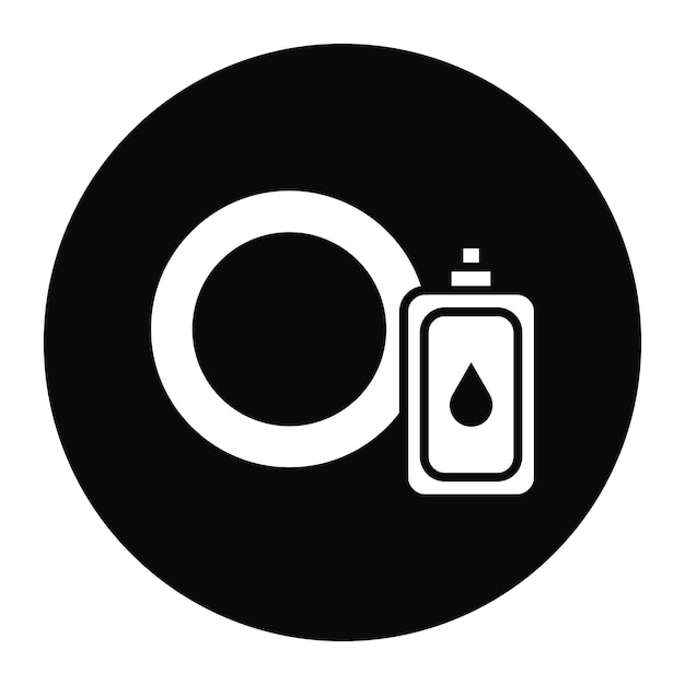 Ilustración vectorial de lavador de platos líquido
