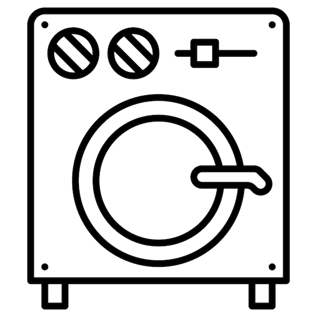 Ilustración vectorial de la lavadora