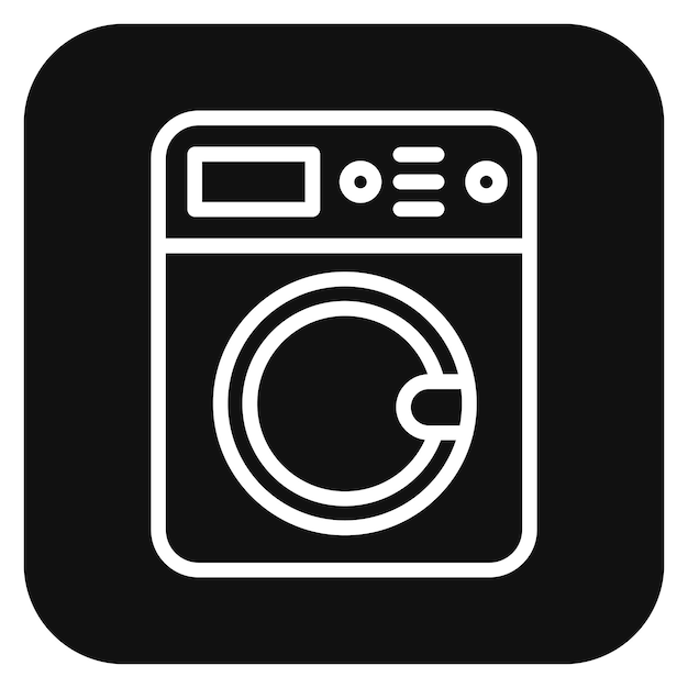 Ilustración vectorial de la lavadora