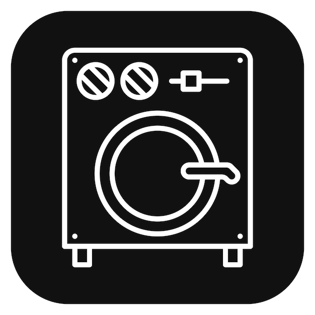 Ilustración vectorial de la lavadora