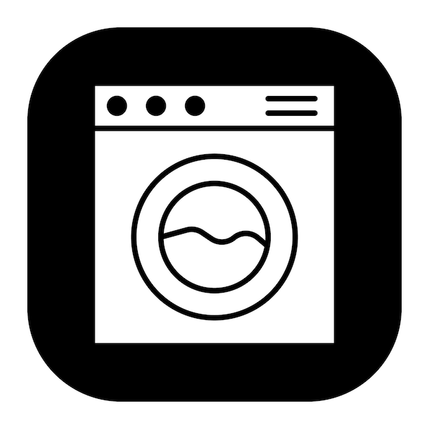 Ilustración vectorial de la lavadora