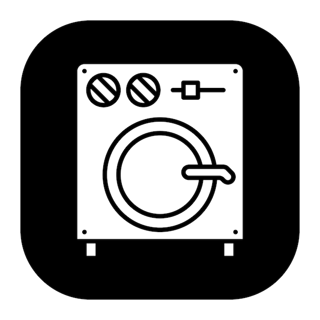 Ilustración vectorial de la lavadora