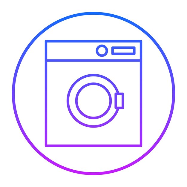 Ilustración vectorial de la lavadora