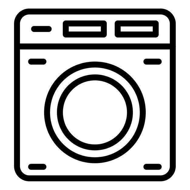 Ilustración vectorial de la lavadora