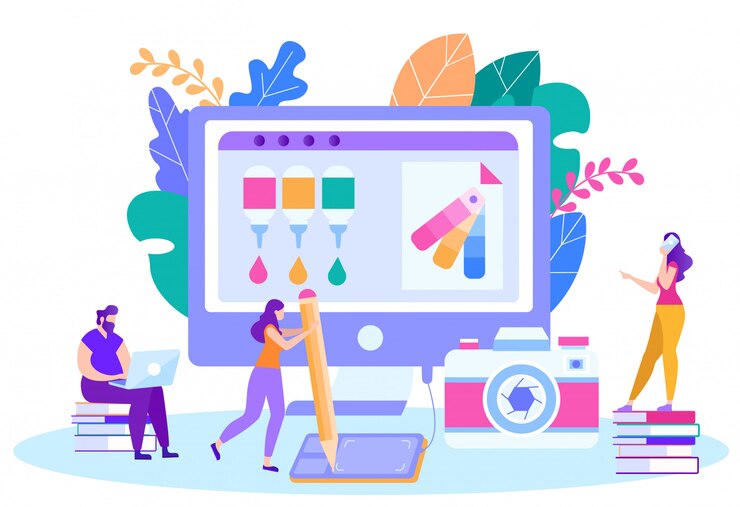 Vector ilustración vectorial lecciones interactivas de forma remota.