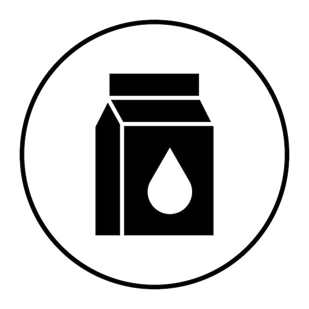 Ilustración vectorial de la leche