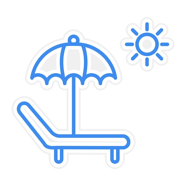 Ilustración vectorial del lecho solar