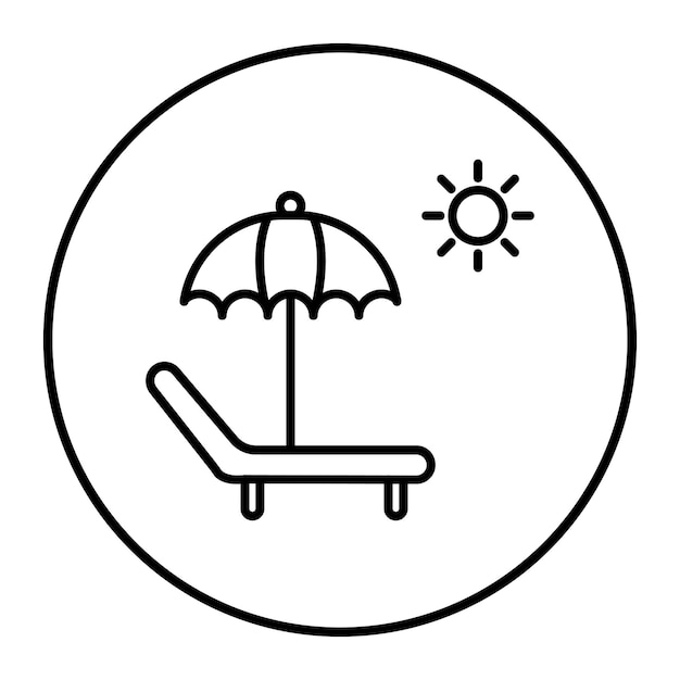 Ilustración vectorial del lecho solar