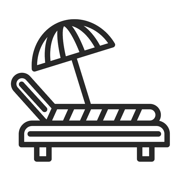 Ilustración vectorial del lecho solar