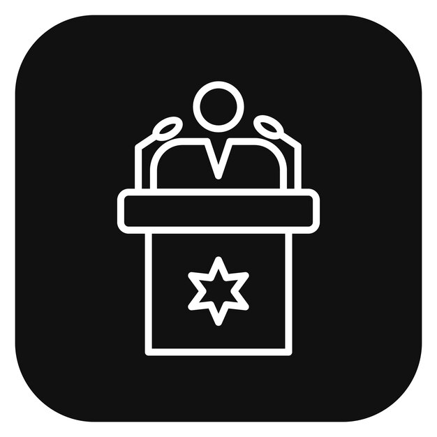 Ilustración vectorial de Lectern