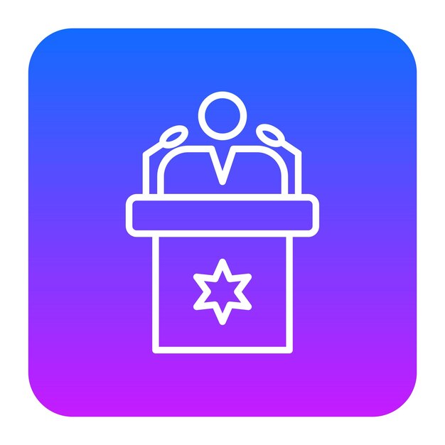 Ilustración vectorial de Lectern