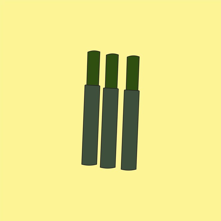 Vector ilustración vectorial de lemang o arroz pegajoso envuelto en palos de bambú