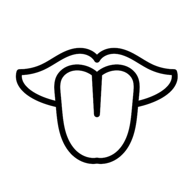 Ilustración vectorial de la lengua