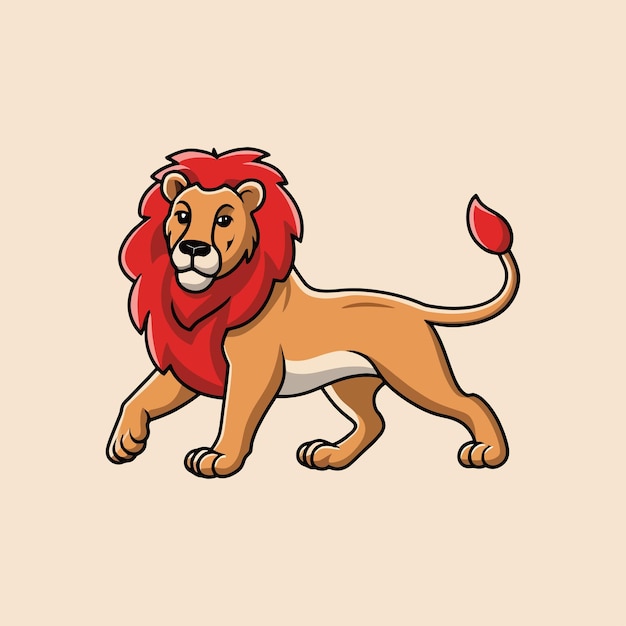 Ilustración vectorial del león de Angri