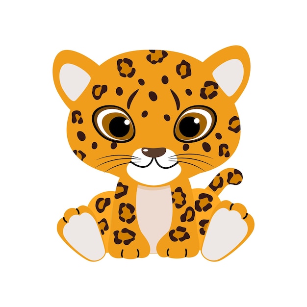 Ilustración vectorial de leopardo