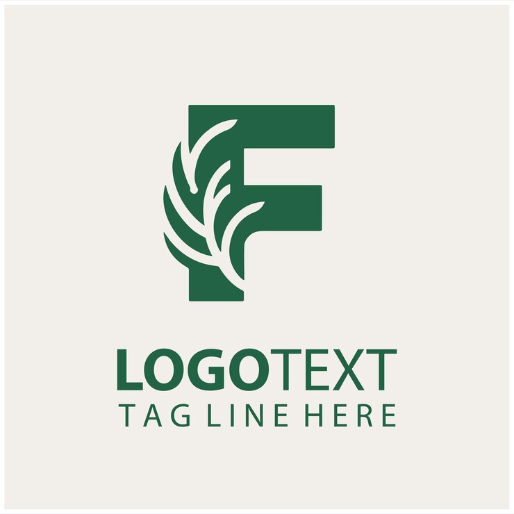 Vector ilustración vectorial de la letra f del logotipo