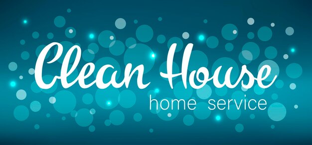 Ilustración vectorial: letras de clean house de clean house aisladas sobre fondo blanco. clean house perfecto para impresiones, volantes, pancartas, invitaciones, logotipos, promociones y más. eps 10