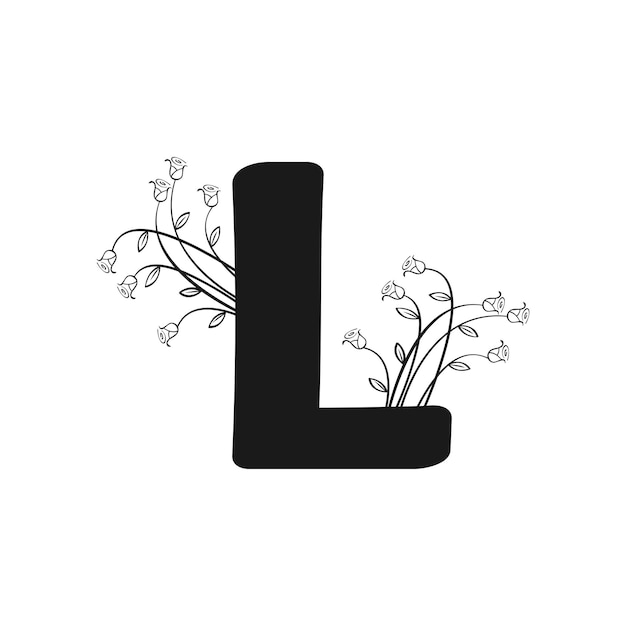 Ilustración vectorial de las letras del logotipo
