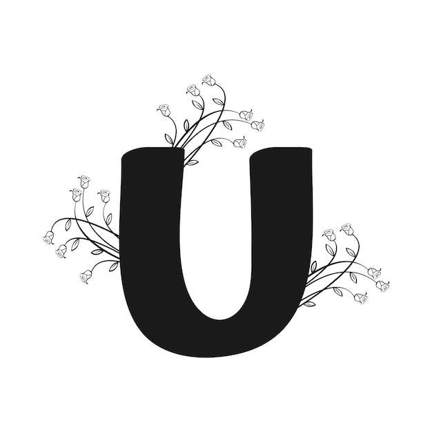 Ilustración vectorial de las letras del logotipo