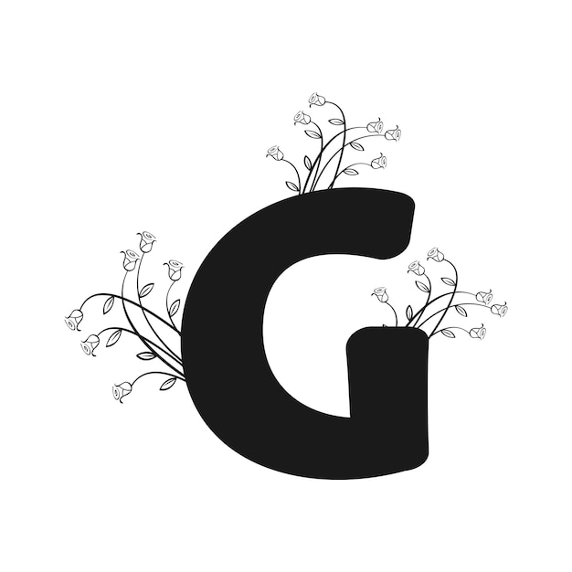 Ilustración vectorial de las letras del logotipo