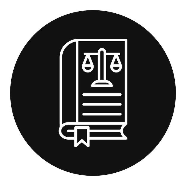 Ilustración vectorial de la ley del libro