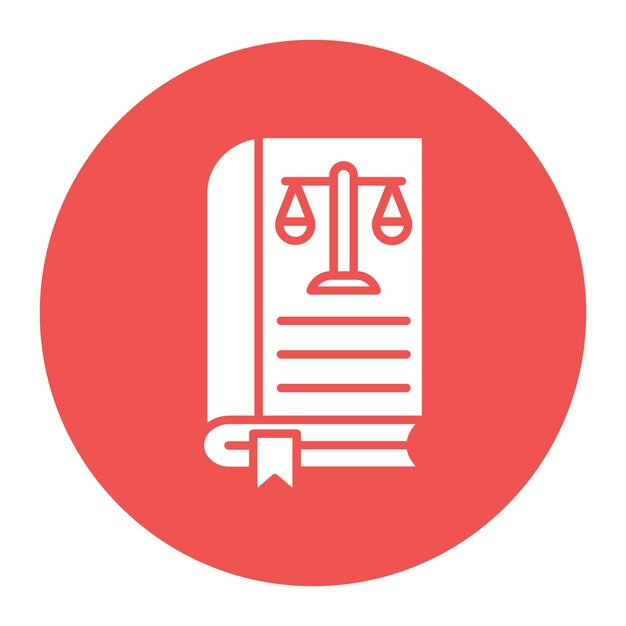 Ilustración vectorial de la ley del libro