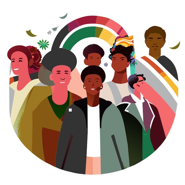 Ilustración vectorial lgbtq