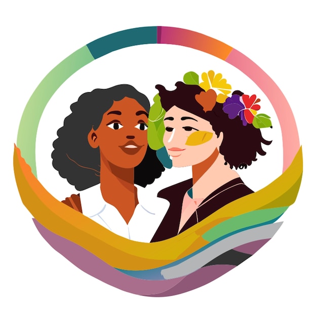 Vector ilustración vectorial lgbtq