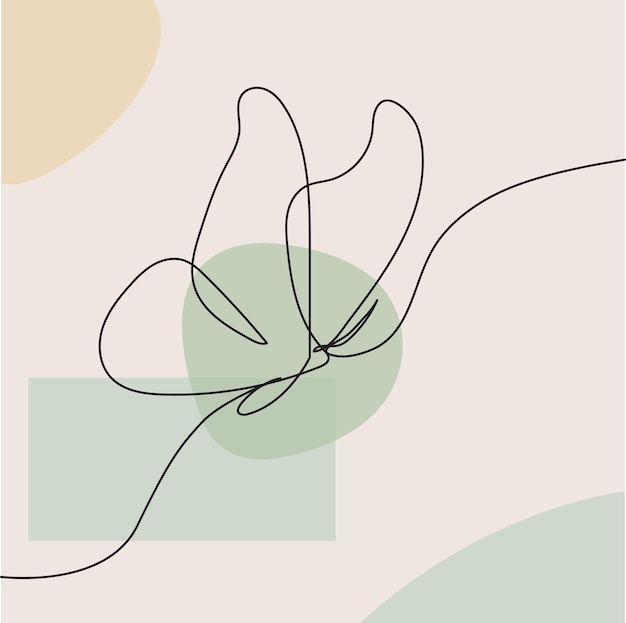 ilustración vectorial libre de mariposa boho