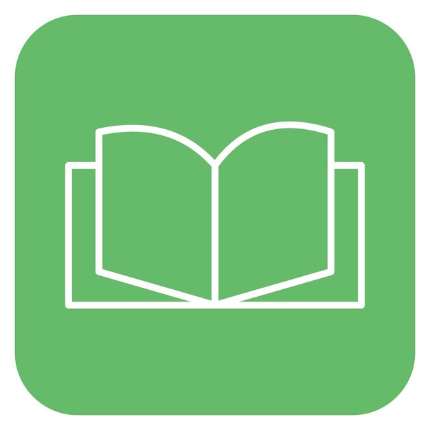 Ilustración vectorial de libro abierto