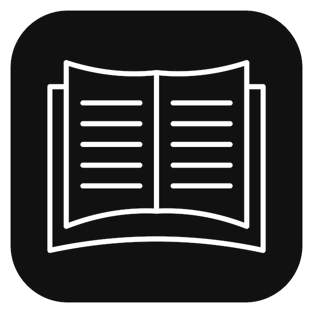 Ilustración vectorial de libro abierto