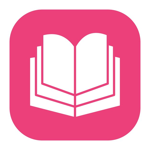 Ilustración vectorial de libro abierto