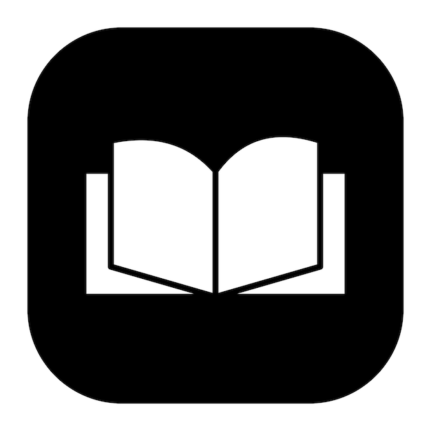 Ilustración vectorial de libro abierto