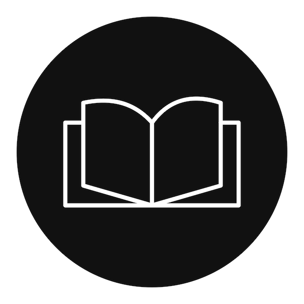 Ilustración vectorial de libro abierto