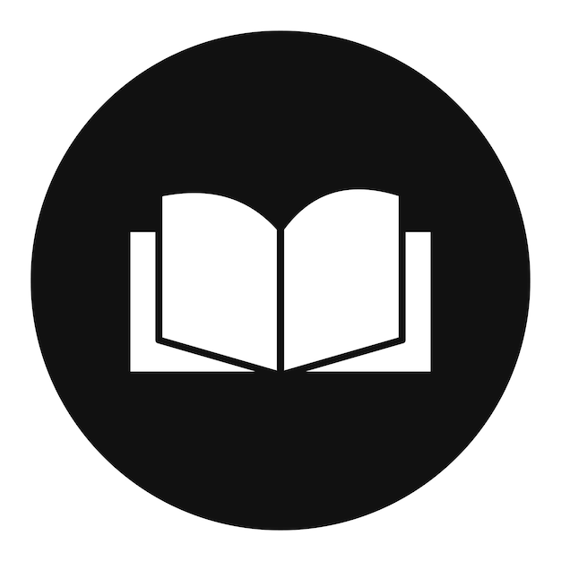 Ilustración vectorial de libro abierto