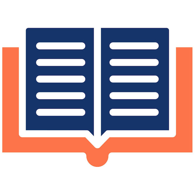 Ilustración vectorial de libro abierto