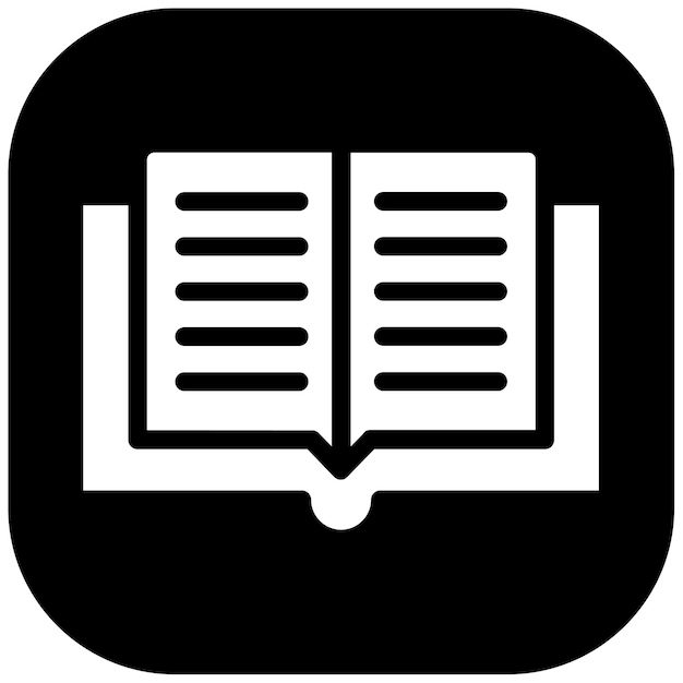 Ilustración vectorial de libro abierto