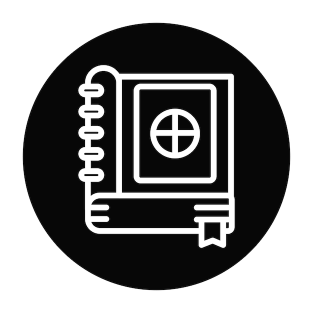 Ilustración vectorial del libro de hechizos