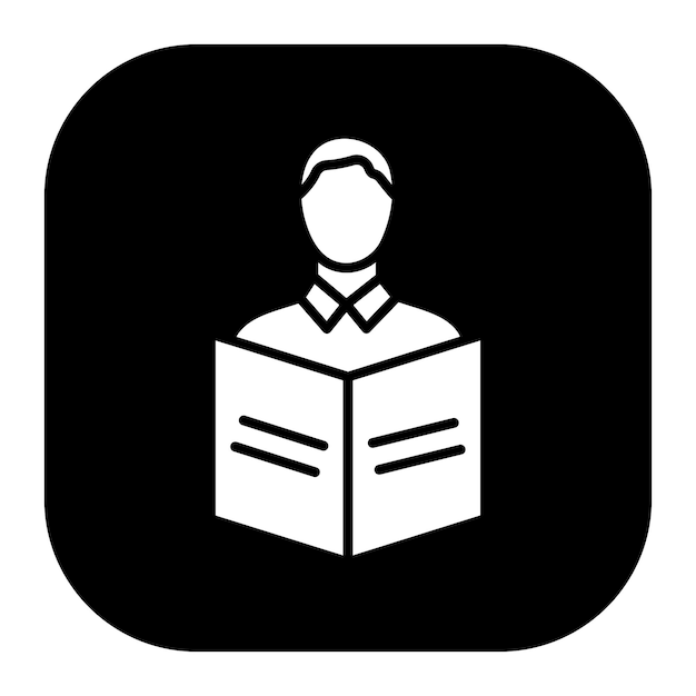 Ilustración vectorial del libro de lectura del estudiante