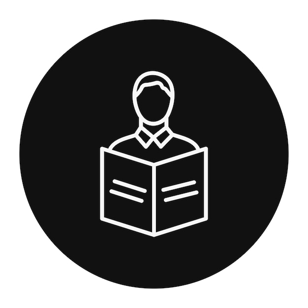 Ilustración vectorial del libro de lectura del estudiante