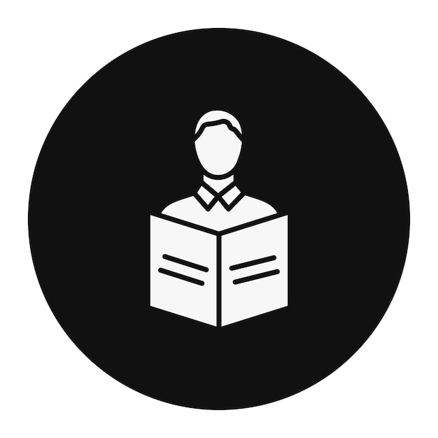 Ilustración vectorial del libro de lectura del estudiante