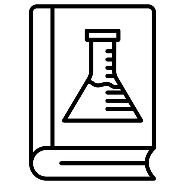 Ilustración vectorial de libros de biología