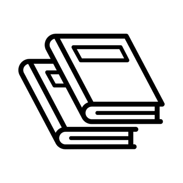 Ilustración vectorial de libros para diseño gráfico y web